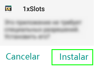 Instalar 1xSlots app