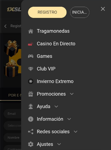 Interfaz de la aplicación